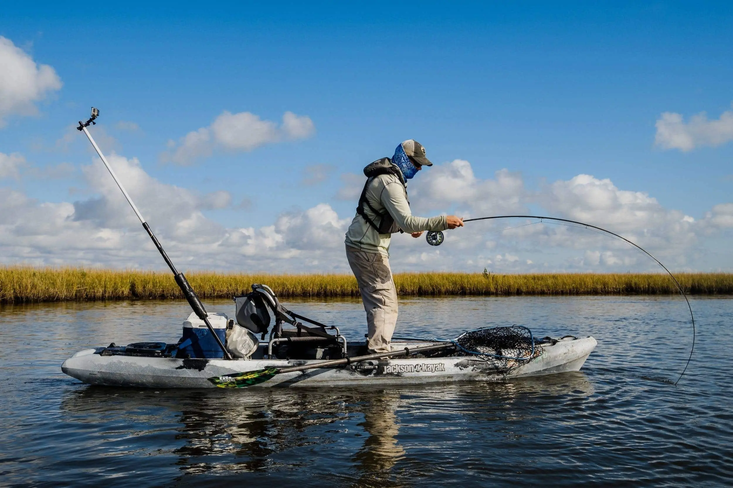 Pesca con Spinning desde kayak en el mar
