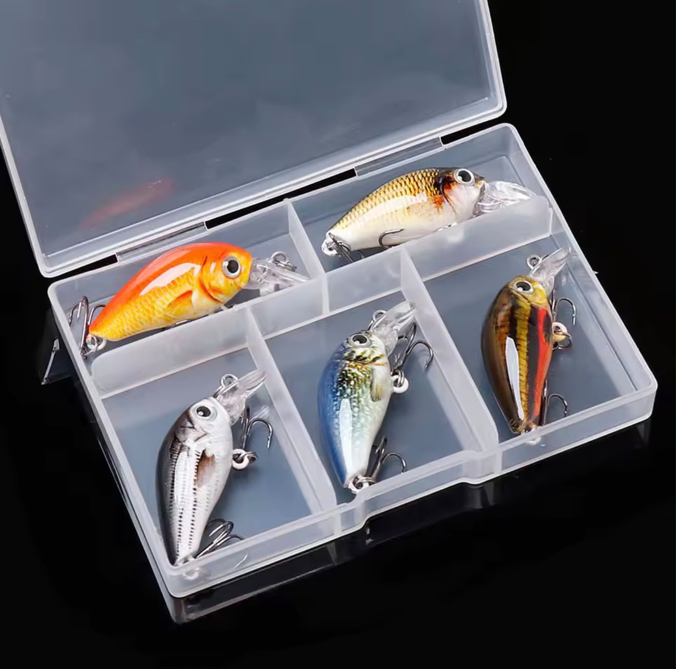 Set de señuelo crankbait para agua dulce X 5 unidades color A