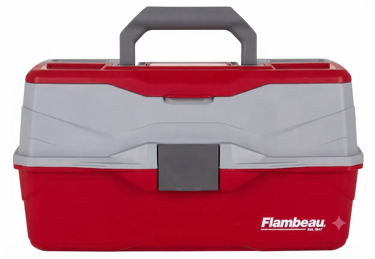 Caja de Pesca Flambeau 6383TB - Gris con Rojo