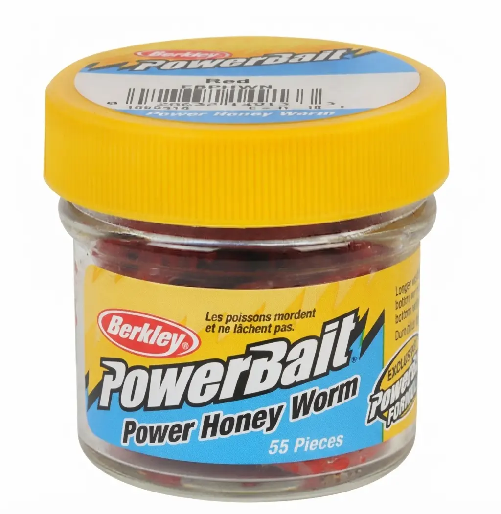Carnada Artificial Power Bait Berkley Honey Worm - Larva Roja