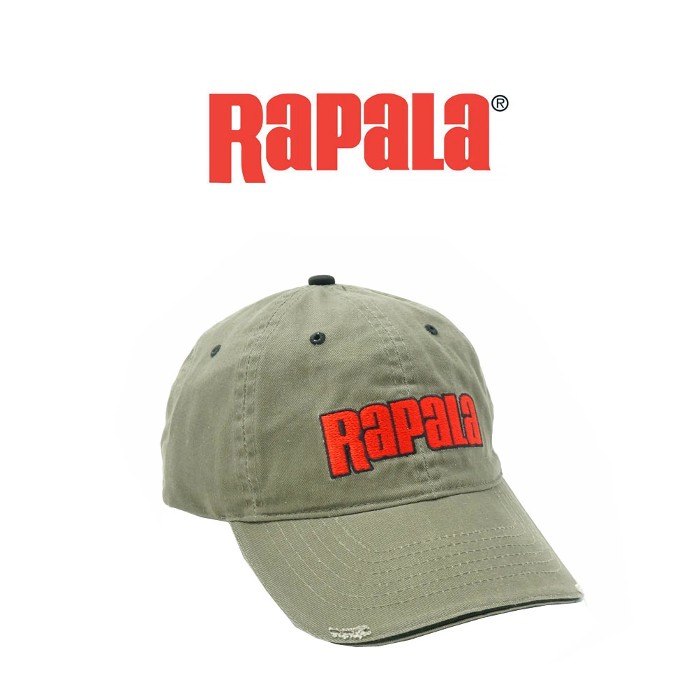 GORRA DE PESCA RAPALA VERDE OLIVA
