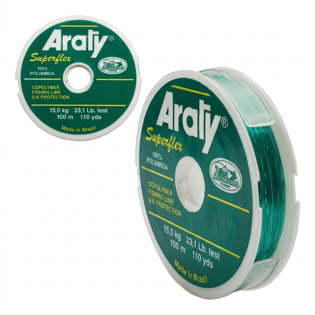 NYLON ARATY X 100MT VERDE 0.45mm