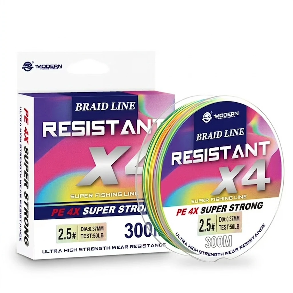 Multifilamento Braid Line Resistant X4 0.37mm 50LB-22.7KG