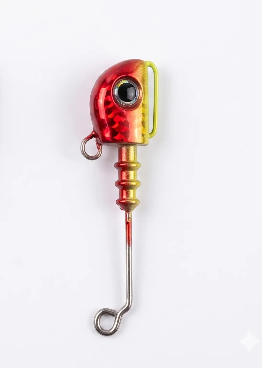 REPUESTOS DE CABEZA PLOMADA T-TAIL TSURINOYA ROJO/VERDE AMARILLENTO 25GR